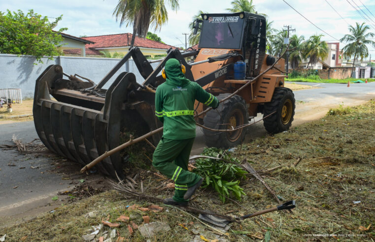 Equipes de limpeza realizam manutenção de vias e prevenção contra chuvas em Boa Vista