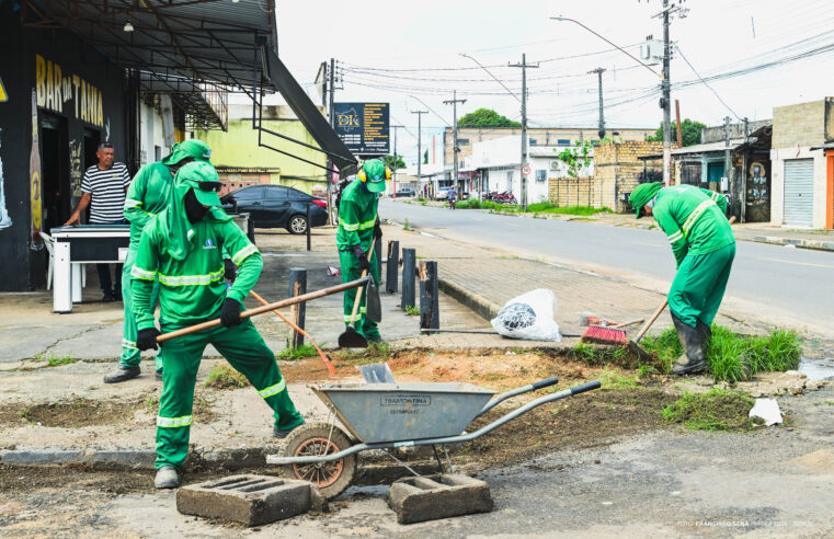 Equipes da limpeza iniciam semana com mutirões em Boa Vista