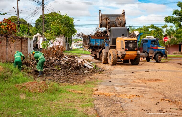 Mutirão reforça limpeza em pontos de descarte irregular em Boa Vista