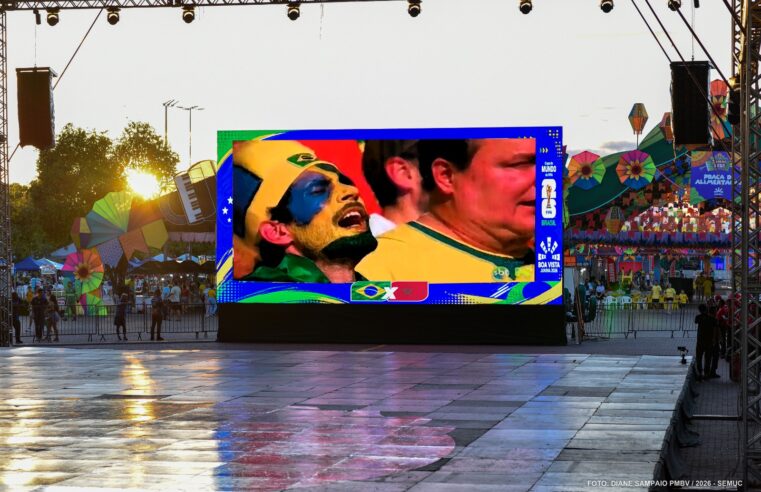 Boa Vista Junina – Partida Brasil x Haiti será transmitida em telão na Arena Junina