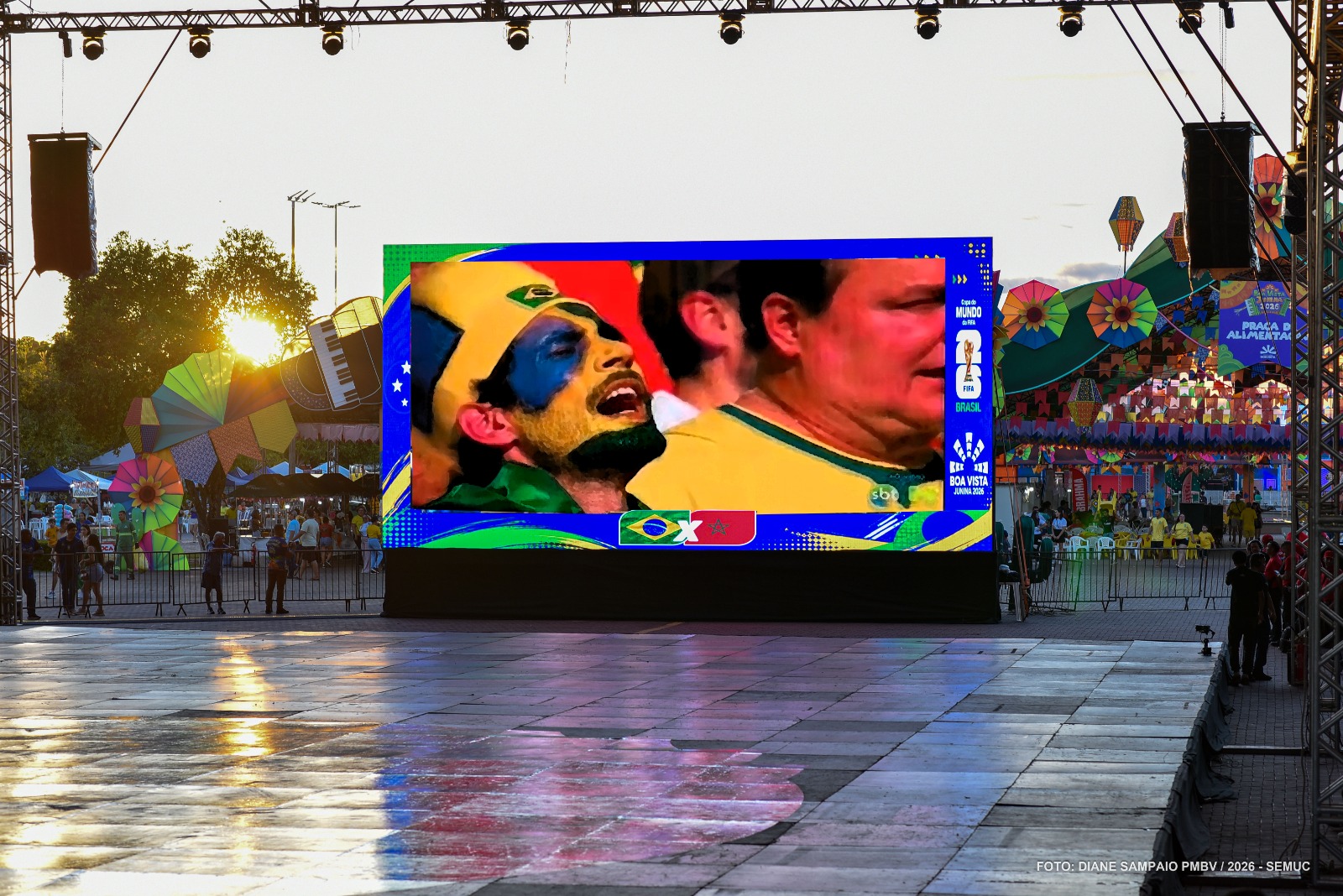 Boa Vista Junina – Partida Brasil x Haiti será transmitida em telão na Arena Junina